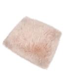 OBLONG Artificial Sheepskin Cushion Pads Pink Square For Seat