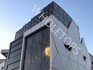 China 4.0MM Outside Wall Decorative Facade Panels / ISO9001 Fireproof Aluminum Sheet factory