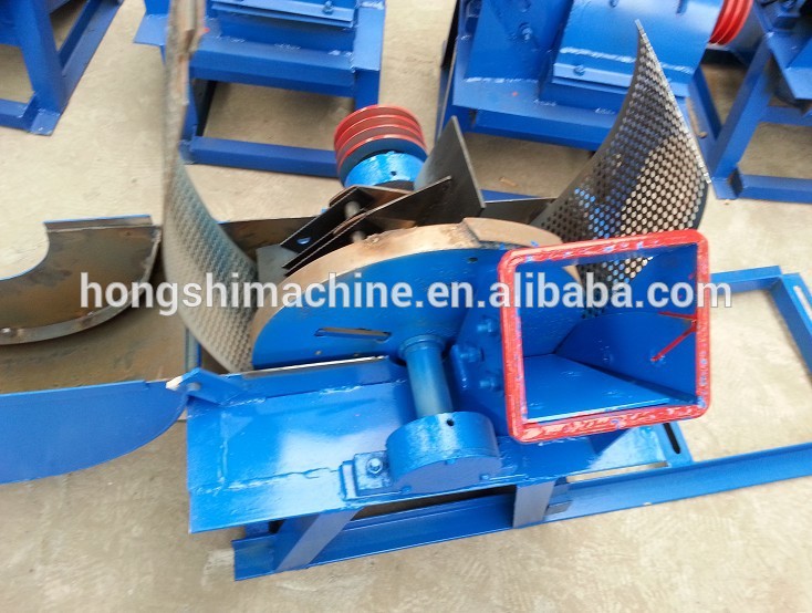 2tons/h electric and diesel mesh crusher for wood