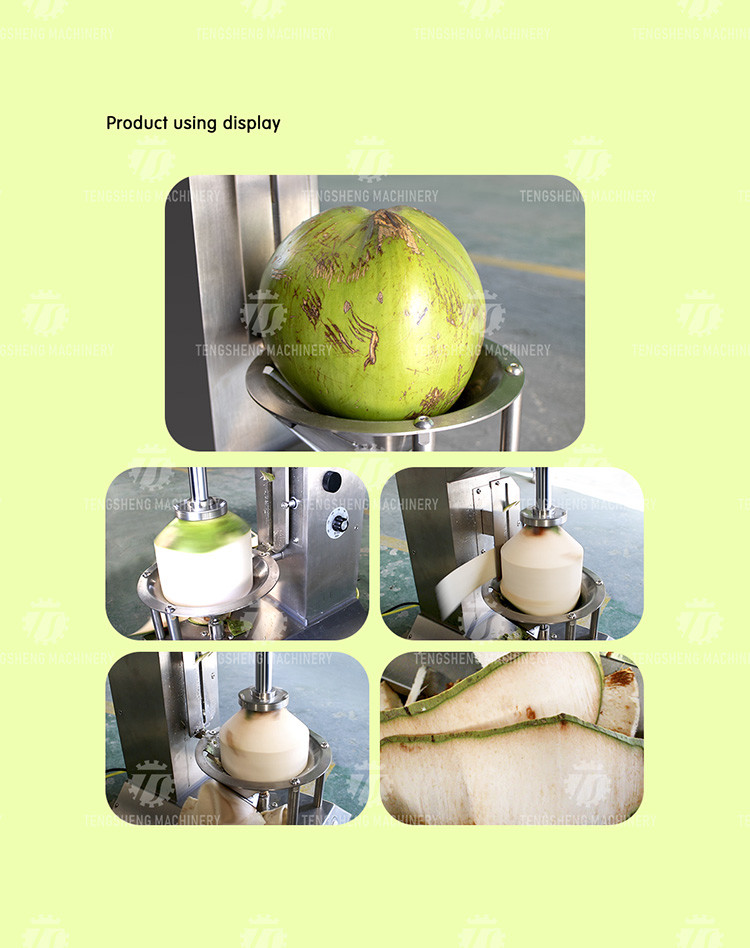 50L/Min Coconut peeling machine automatic peeling machine Southeast Asia green coconut peeling machine