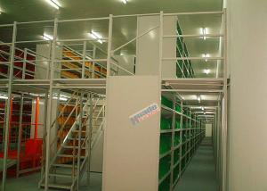 China Q235B Multi Tier Powder Coated Warehouse Racking Shelving Mezzanine factory