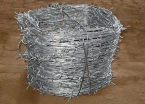 China Hot Dipped Galvanized 20kgs Per Roll Pvc Coated Barbed Wires factory