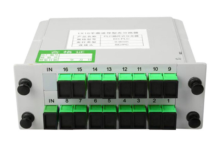 SC APC PLC Fiber Optic Splitter, 1x16 cassette optical fiber splitter