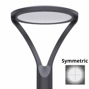 China 170lm/W Outdoor LED Post Top Light Fixture IP65 IK08 Wattage And CCT Selectable factory