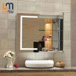 Wall Mounted Smart Bathroom Mirror Cabinet Modern Style Adjustable Lighting
