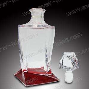 China 750 ML Crystal White Flint Alcohol Drinking Bottle factory