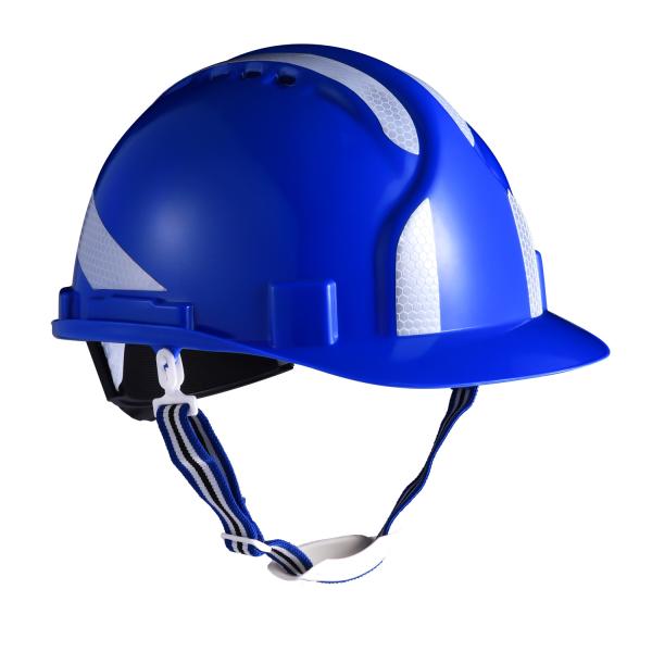 CE EN397 Height Blue Safety Helmet For Electrical Work Workplace Safety