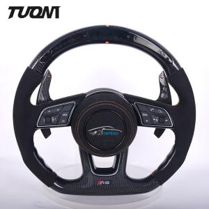 China RS3 S3 A3 A4 RS4 Audi Carbon Fiber Steering Wheel With LED Design factory