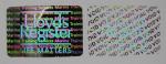Tamper Evident Void Hologram Security Stickers / Hot Stamp Stickers Glossy