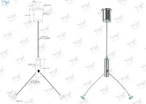 China Y - Cable Suspended Cable Lighting System For Sign Installation Companies factory