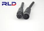 Nylon PA66 Material 3 Pin LED Connectors , Waterproof Power Cord Connector