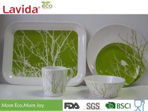 China Decal Printing Melamine Christmas Dinnerware Sets Food Safe For Restaurant / Cafeteria factory