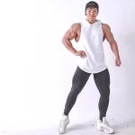 Men'S Bodybuilding Muscle Cut Off T Shirt Sleeveless Gym Hoodies