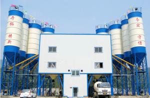 China HZS180 205KW 180m3/H Mobile Concrete Batching Plant Road Construction Machinery factory