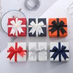 Elegant Cardboard Jewelry Package Box With Foam Insert For Ring Necklace