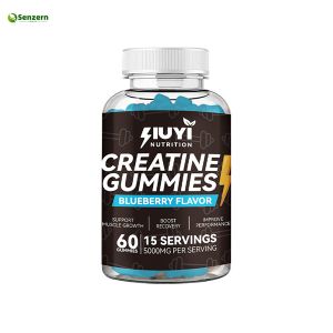 Blueberry Flavored Creatine Gummies Muscle Building Supplements OEM