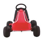Red Single Seat Pedal Go-Karting for 7-Year-Old Children Plastic Wheel and Ride