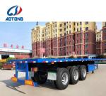 LED Lights 40ft Flatbed Container Semi Trailer