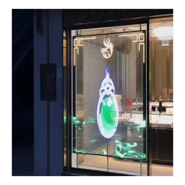 China Customized HD Transparent LED Display Full Color Easy Maintenance Soft Convenient factory