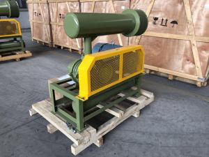 China 1.5KW-15KW BK Type Three Lobes Roots Blower Of Army Green With Low Noise Economical Energy Consumption factory