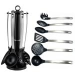Non-Stick 7PCS Nylon Kitchen Utensils with Stainless Steel Handle