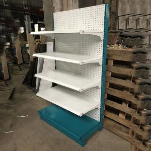 China single side blue flat back panel display shelves for retail stores grocery shelves for sale shelves for supermarkets factory