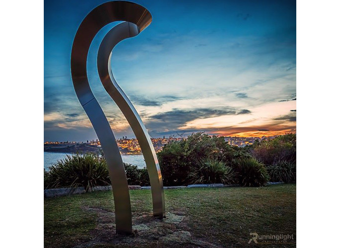 Matt Stainless Steel Dancer Sculpture 250cm Height For Outdoor Decoration