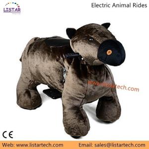 China plush riding animals bicycle led animal walking animal rides with wheels factory