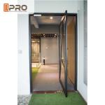 Tempered Glass Pivot Front Door , Aluminium Contemporary Entrance Doors pivot