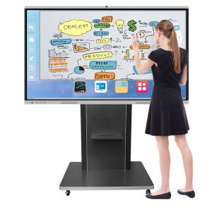 China Multifunction 75 Inch Smart Board Frosted Glass Material For Classroom factory