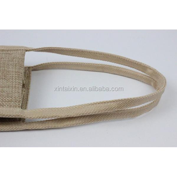 2021 Low price 1 bottle jute wine carrier bag high quality customized canvas wine bag reusable gift carry case