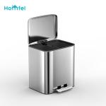 Stainless Steel Rectangular Pedal Trash Bin For Home Kitchen 11.5L 18L 28L