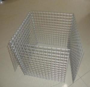 China Wire Mesh Rock Retaining Wall , Construction Galvanized Gabion Box factory
