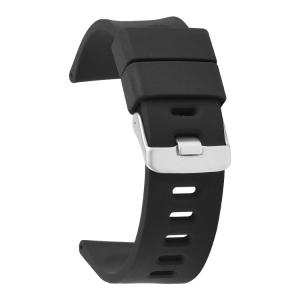 China Stylish Black Silicon Rubber Watch Band Mens Adjustable Watch Strap 20mm factory