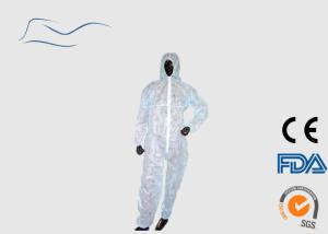 China Eco Friendly Disposable PPE Coveralls Elastic Wrist Style CE120 Certification factory