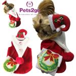 Blueberry Pet Vintage Holiday Christmas Reindeer Dog Sweater - Matching Dog