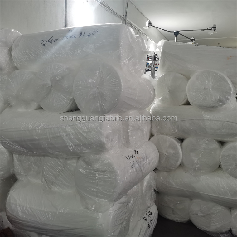 Unbleached Grey Fabric 4 way stretch Polyester Fabric at with Sample Frees Style