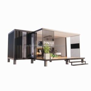 China Finished Product 20ft Pop-up Container House with Customized Color and 50/75/100mm Wave Sandwich Panel factory