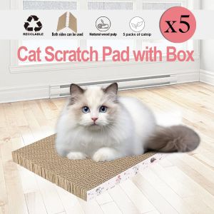 Cat Scratcher Cardboard,Reversible,Durable Recyclable Cardboard, Premium Scratch