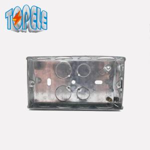 China 0.6mm Bs4662 2 Gang 25mm Metal Flush Box Steel factory