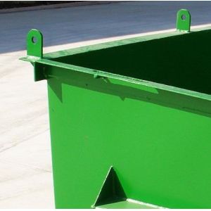 China 10 Yard Garbage Front Lift Bin Construction Skip Container Outdoor Metal Skip Bin Hire factory