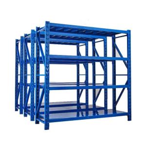China 600KG 0.5M Warehouse Shelf Rack 5 Tier Boltless Shelving Unit With Steel Plate Blue factory