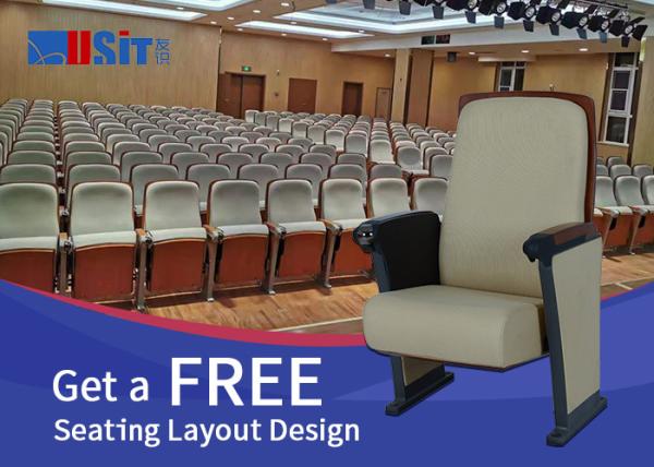 BS5852 Saleeater Room Public Theater Seating Soft Cushioned Upholstery Theater