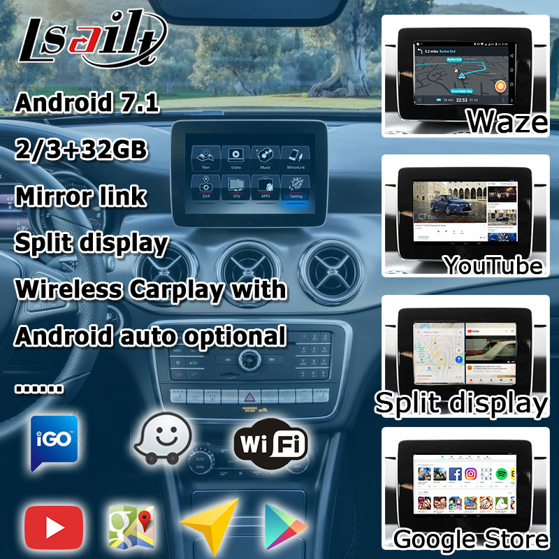 Video Interface Car Navigation Box For Mercedes Benz Gla Mirrorlink , Rearview ( Ntg 5.0 )