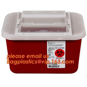 Medical waste container sharp box sharps container for hospital use, 1QT