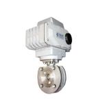 IP67 Electric Actuated Ball Valve Stainless Steel Flange Connection O Port Ball