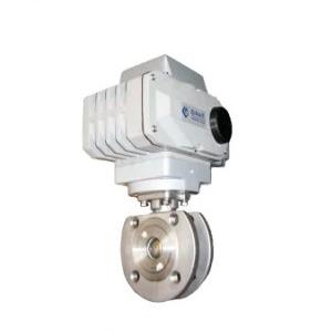China Normal Temperature SS Ball Valve Flange Connection Electric Short Ball Valve factory