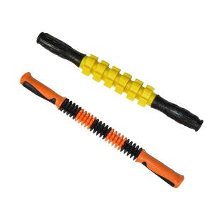 China Eco Round Bead Back Massage Roller Stick Deep Tissue TPE Handle factory