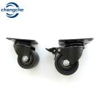 1.5 Inch 2 Inch Black Stem Heavy Duty Caster Wheels For Workbench