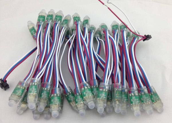 Full Color 12mm IP67 DC5V Sign RGB LED Pixel Light Smart IC Controlled 0.3w /